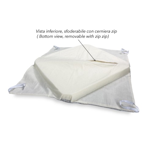 FUNDA DE SILLA CON ALAS color liso EN TELA Jacquard MODERNO Beige