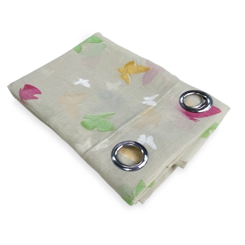 TENDA moderna FARFALLE Beige cm. 140X280 confezionata