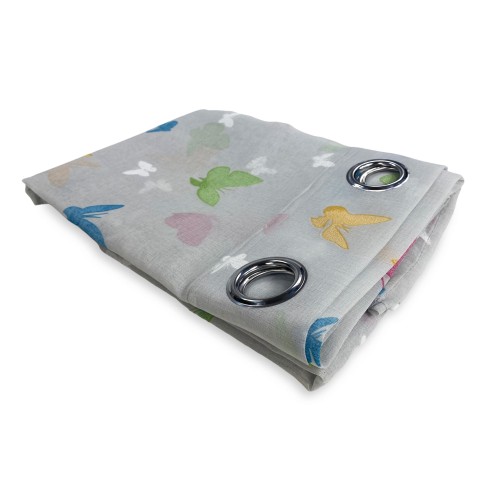 TENDA moderna FARFALLE Grigio cm. 140X280 confezionata