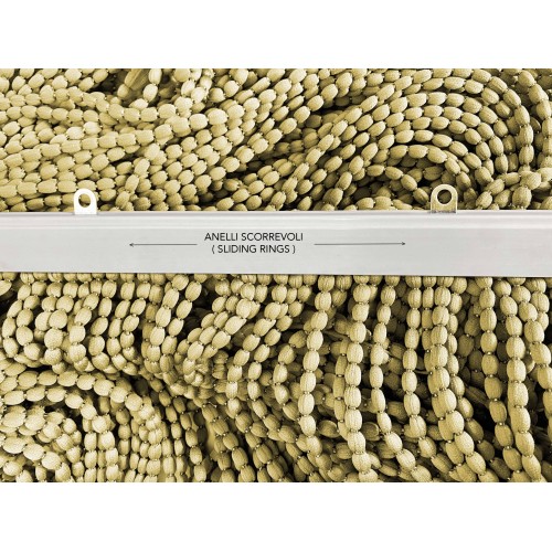 Mariel © SOFT BEADED TENT en Soft Anti-insect anti-noise Tissu fils beiges