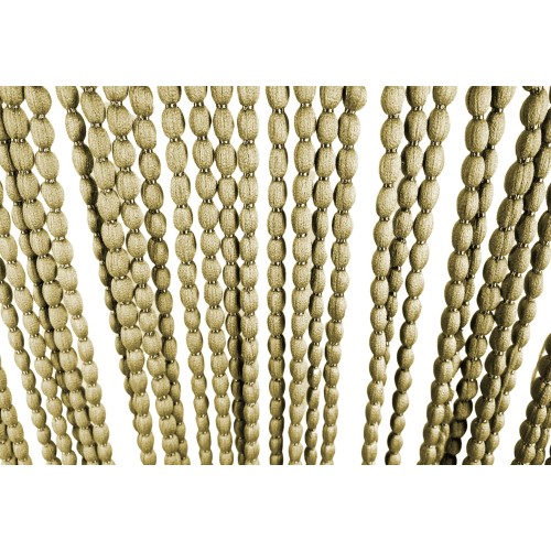 Mariel © SOFT BEADED TENT en Soft Anti-insect anti-noise Tissu fils beiges