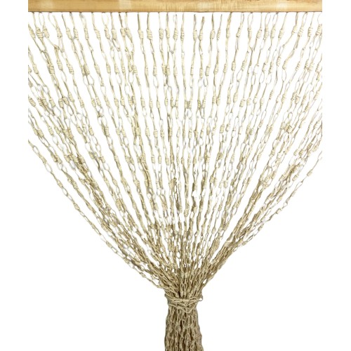 TENDA WOOD © a catenelle intrecciate in Fibra Naturale Anti insetti antirumore BEIGE