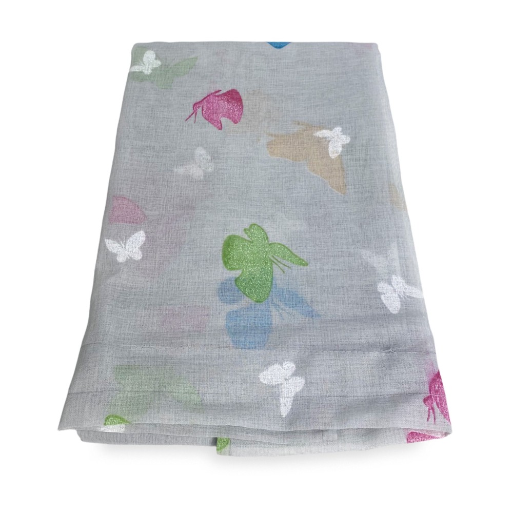 Par de vidrio CORTINA MARIPOSAS Gris cm. de ancho cm. 60 de la ventana y la puerta