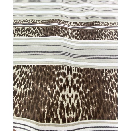 serviette de plage en coton de style léopard