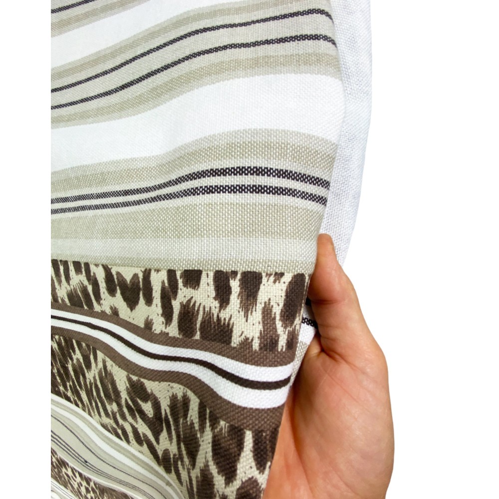 TOALLA DE PLAYA ESTAMPADA LEOPARDO talla GRANDE con mochila de playa KEEP CALM CM.100X200