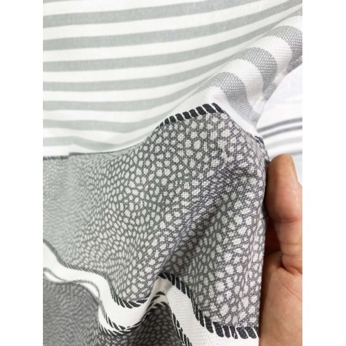 BEACH TOWEL fouta BOY GREY size LARGE with Beach backpack KEEP CALM CM.100X200