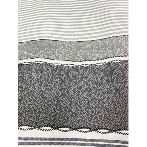 STRANDTUCH fouta BOY GREY GRÖSSE LARGE mit Strandrucksack KEEP CALM CM.100X200