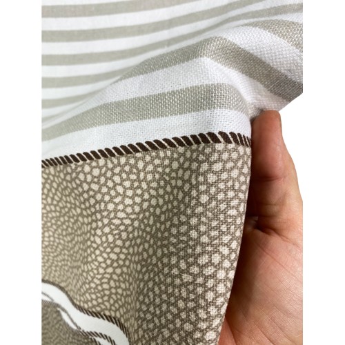 TELO MARE fouta BOY BEIGE misura GRANDE con zaino Spiaggia KEEP CALM CM.100X200