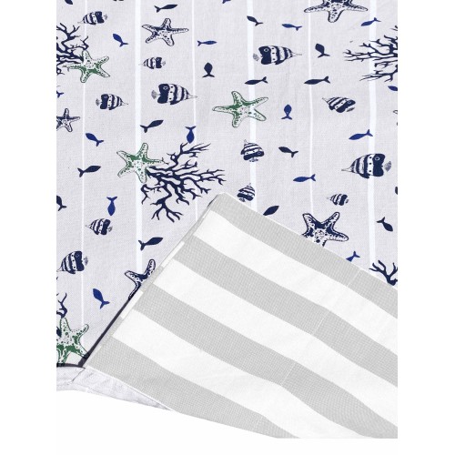 TOALLA DE PLAYA FOUTA cama de pescado de algodón beige BEDDY BEACH © CON BOLSILLOS tamaño cm. Mochila 75 X 195 y BEACH