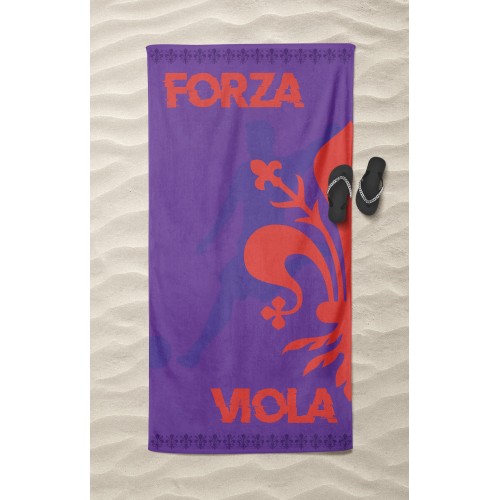 Toalla de rizo FORZA VIOLA tamaño grande cm. 90 x 170