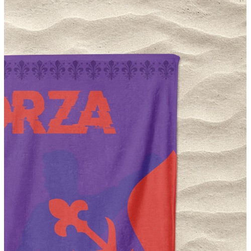 SERVIETTE DE PLAGE en éponge FORZA VIOLA mesure un grand cm. 90 x 170