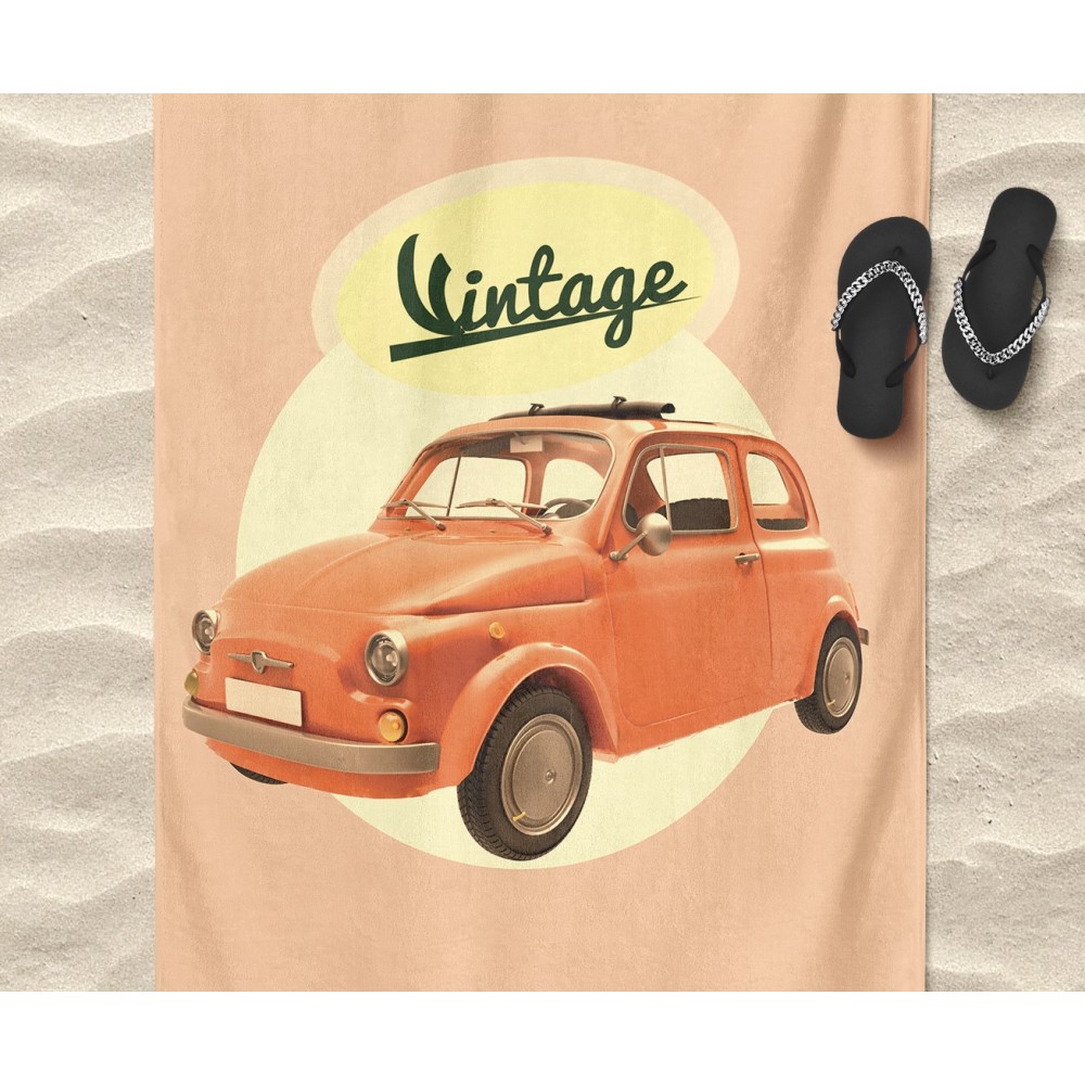 STRANDTUCH aus Frottee 500 VINTAGE Größe groß cm. 90 X 170 CM