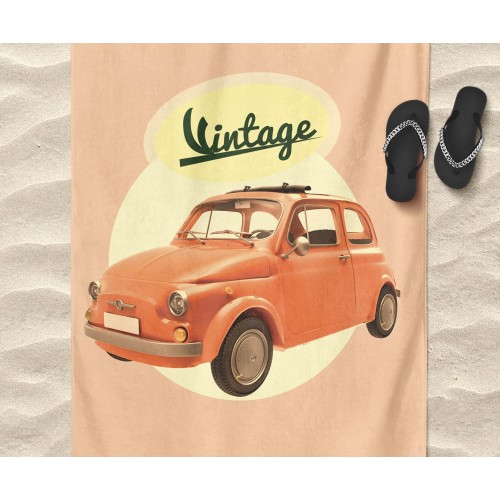 TELO MARE in spugna 500 VINTAGE misura grande cm. 90 X 170