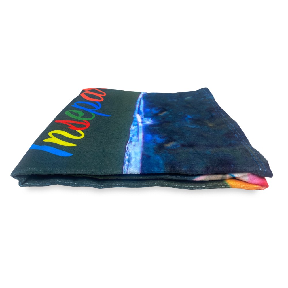 TOALLA DE PLAYA en AGAPORNIS talla grande cm. 90 x 170