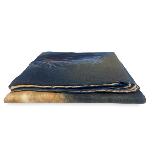 FROTTEE-STRANDTUCH I TRE CAVALLI groß Größe cm. 90 X 170 CM