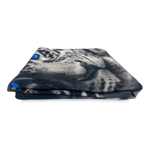 TOALLA DE PLAYA en rizo de leopardo BORN to BE FREE tamaño grande cm. 90 x 170