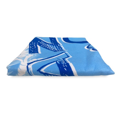 SERVIETTE DE PLAGE en éponge I Love LAZIO mesure un grand cm. 90 x 170