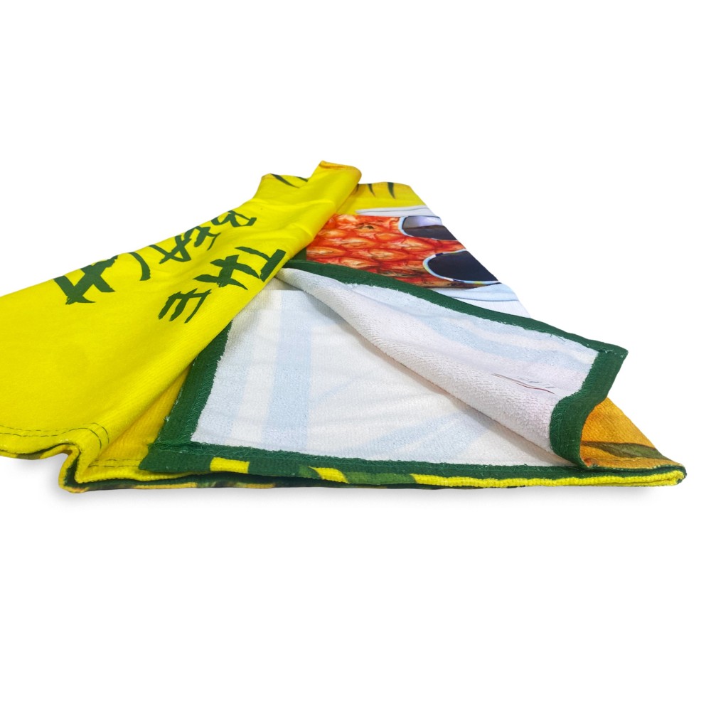 MUSIC on THE BEACH terry beach towel large size cm. 90 X 170