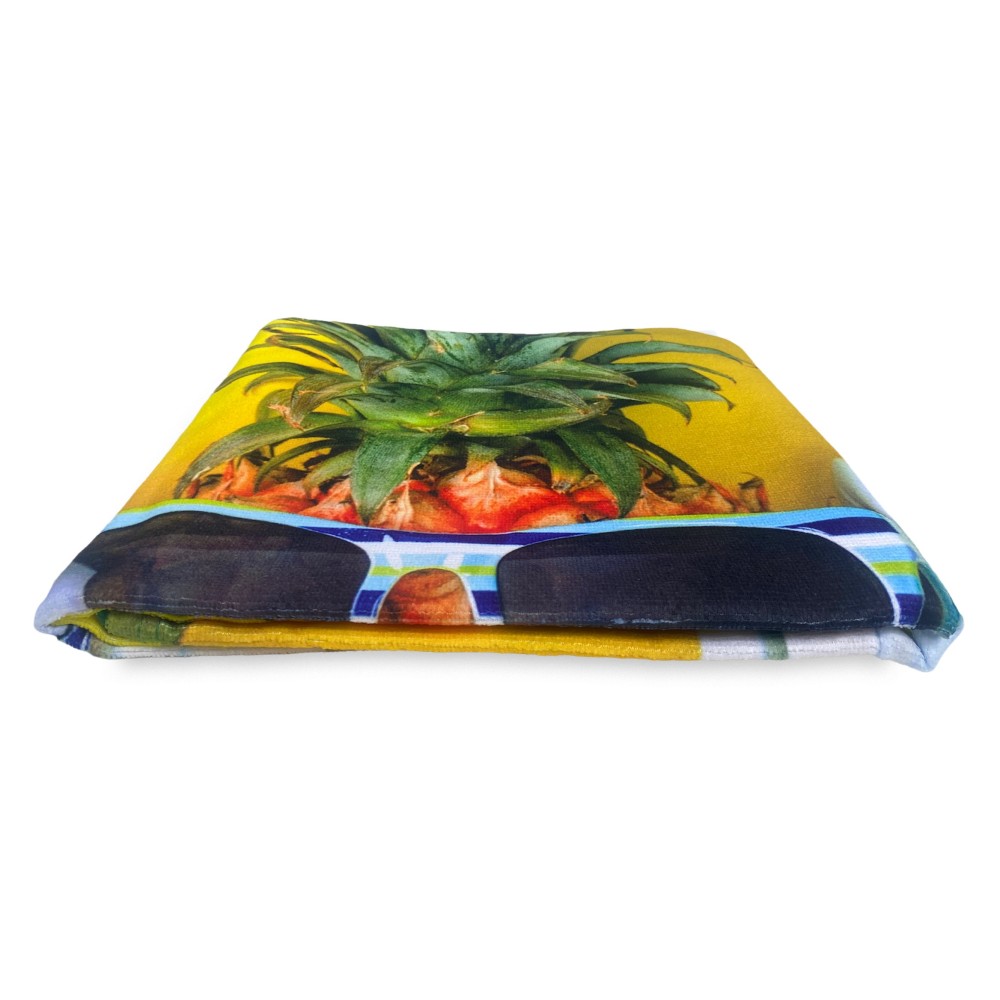 MUSIC on THE BEACH terry beach towel large size cm. 90 X 170