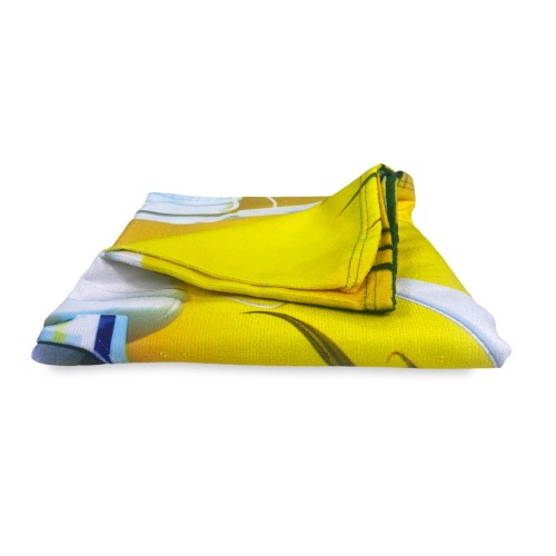 MUSIC on THE BEACH Frottee-Strandtuch groß Größe cm. 90 X 170 CM