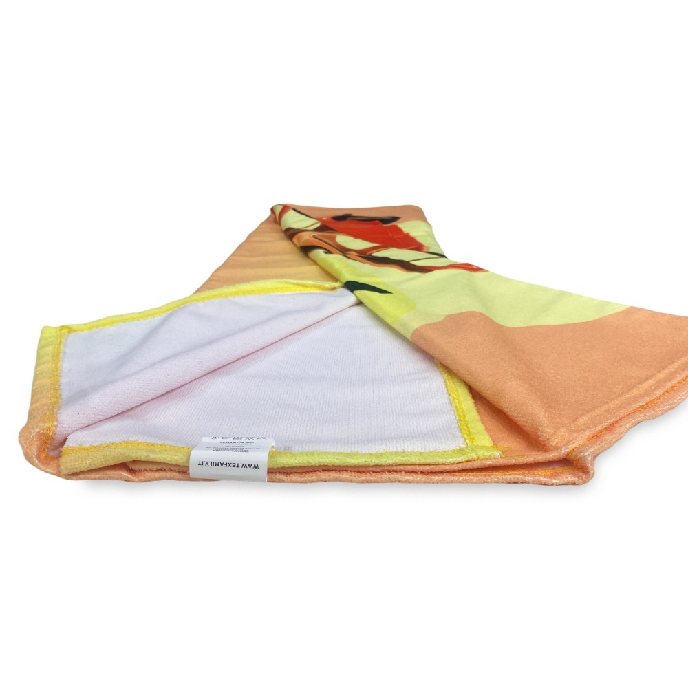 BEACH TOWEL in terry cloth 500 VINTAGE size large cm. 90 X 170