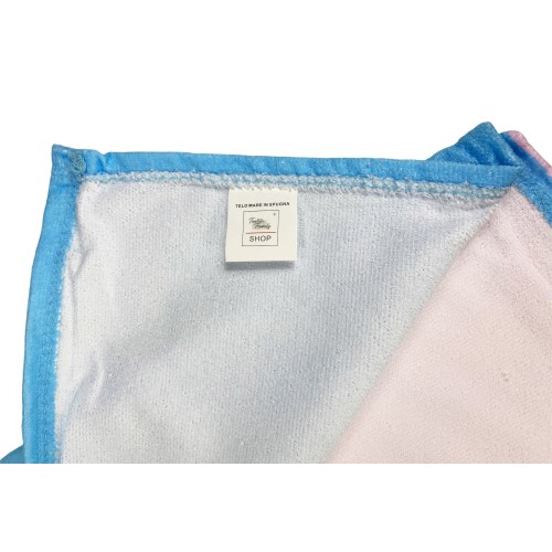 BEACH TOWEL in terry GLASSES size large cm. 90 X 170