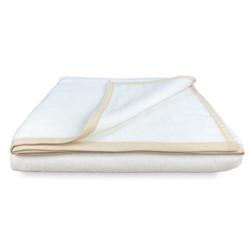 HARMONY BLANKET Medium weight in PURE VIRGIN WOOL AND TENCEL extracted from Eucalyptus and Beech