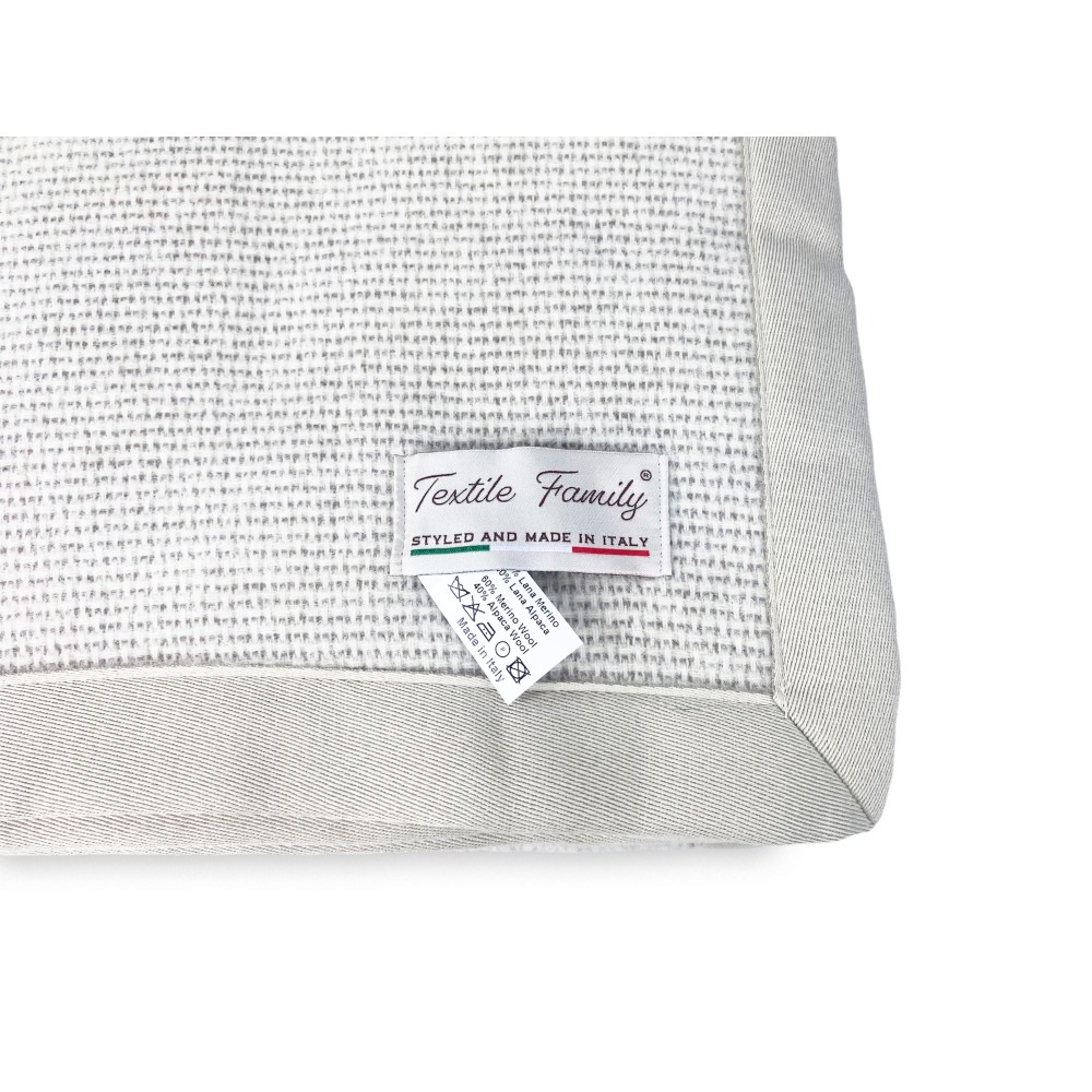 COPERTA Estiva LEGGERA IN LANA MERINO FINE E ALPACA matrimoniale 2 PIAZZE