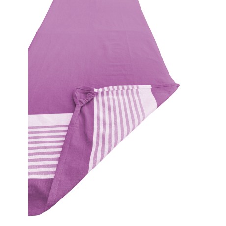 serviette de plage fuchsia transat avec coins