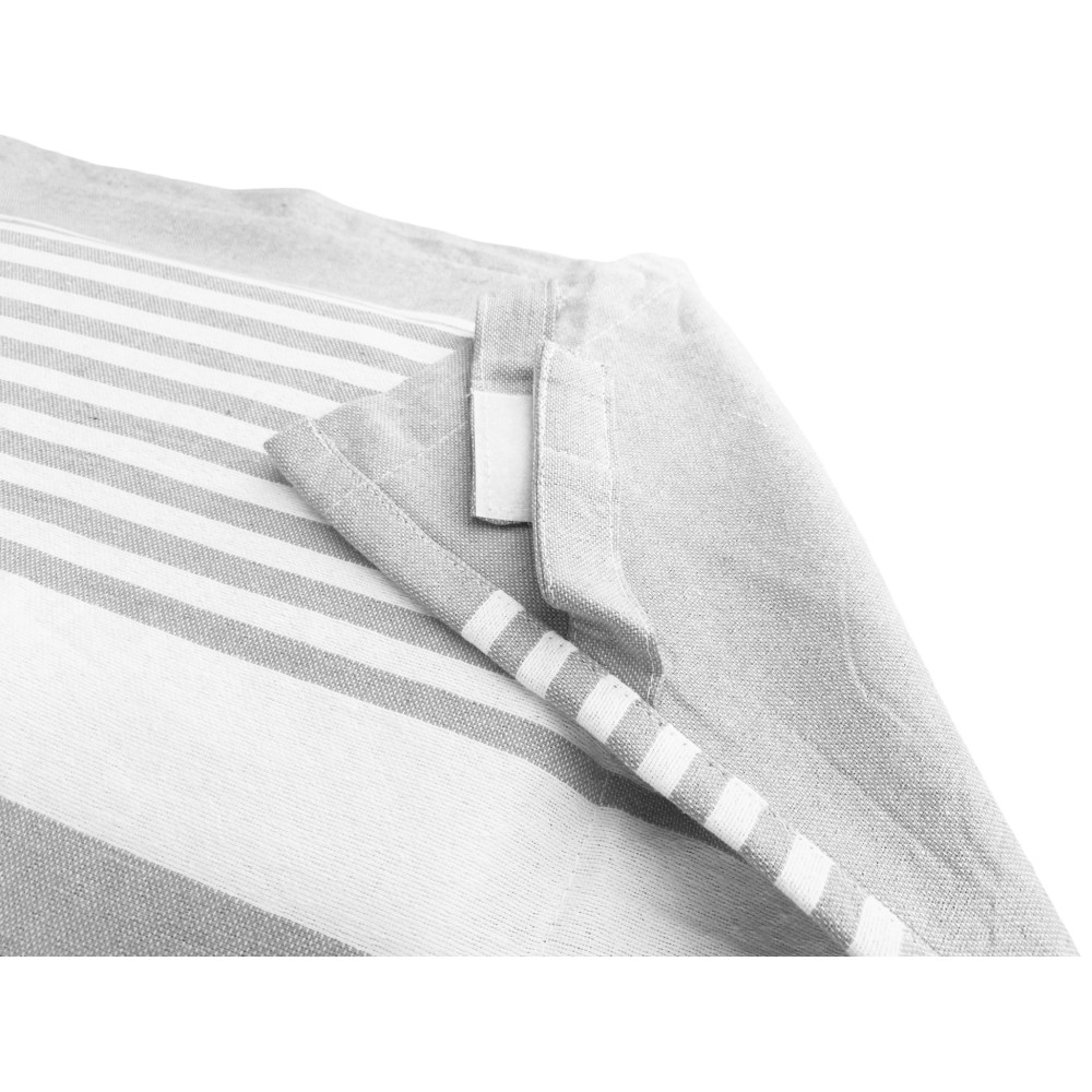 FOUTA ALVIN GRAUE BAUMWOLLE LIEGE BEDDY BEACH © MIT TASCHEN Größe cm. 75 X 195 und BEACH Rucksack