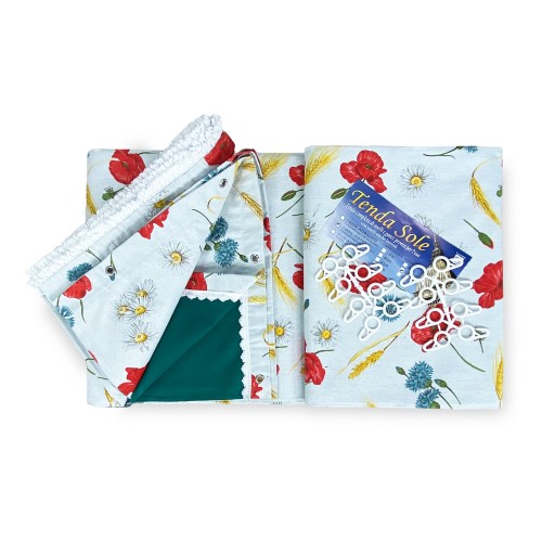 OUTDOOR AWNING GARDEN printed POPPY