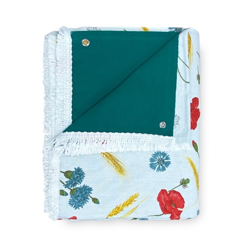 TENDA SOLE da esterno GIARDINO stampata PAPAVERI confezionata