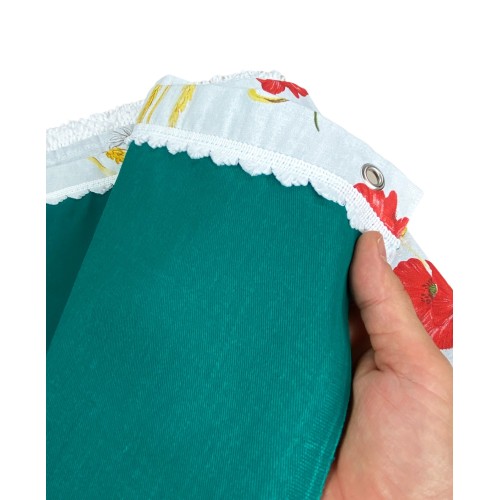 TENDA SOLE da esterno GIARDINO stampata PAPAVERI confezionata