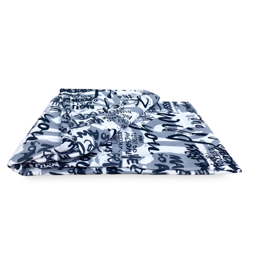 TENTE ÉCRIT écrit écrits modernes cm. 140X280 Fabriqué en Italie