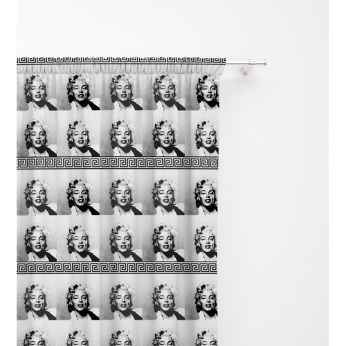 MARILYN MONROE VORHANG CM. 150X280 verpackt Hergestellt in Italien