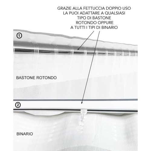 MARILYN MONROE VORHANG CM. 150X280 verpackt Hergestellt in Italien