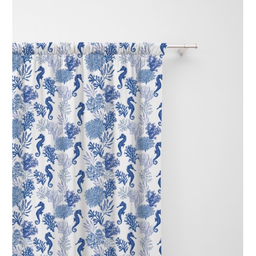 CORAL TENT et BLUE SEAHORSES cm. 150X280 Fabriqué en Italie