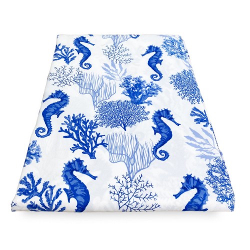 TIENDA CABALLITO DE MAR CORAL Y AZUL cm. 150X280 Empaquetado Hecho en Italia