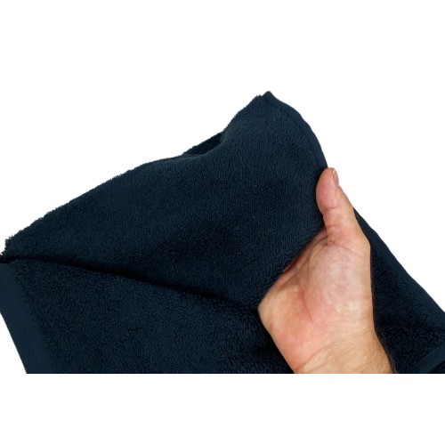 HANDTUCH HANDTUCH FROTTEE SCHWARZ Friseur CM. 60X100 Königin Schönheit