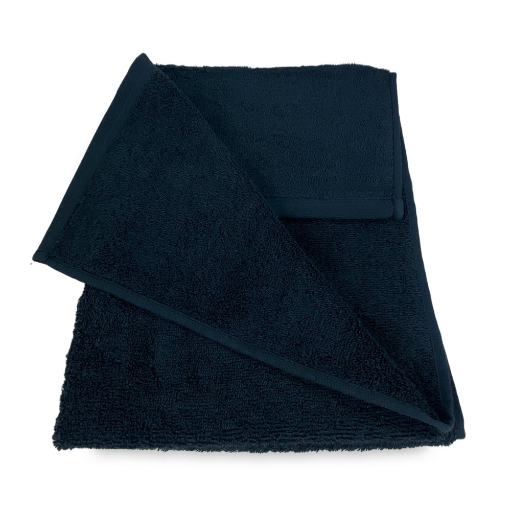 HANDTUCH HANDTUCH FROTTEE SCHWARZ Friseur CM. 60X100 Königin Schönheit