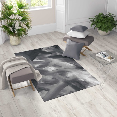 FANTASY HD TEPPICH modernes Schlafzimmer und Wohnzimmer BRUSHED grey