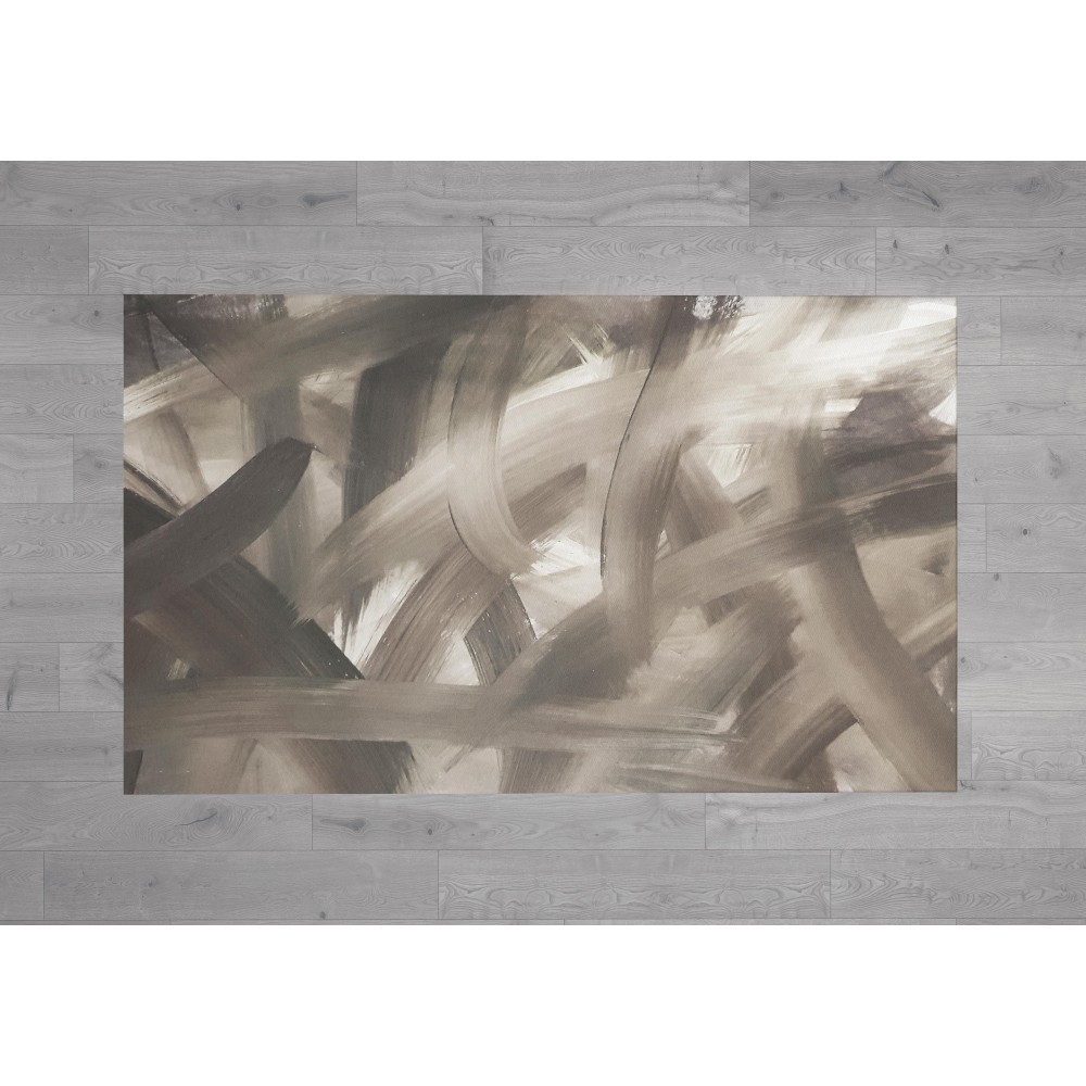 TAPPETO FANTASY HD moderno camera e salotto SPATOLATO tortora