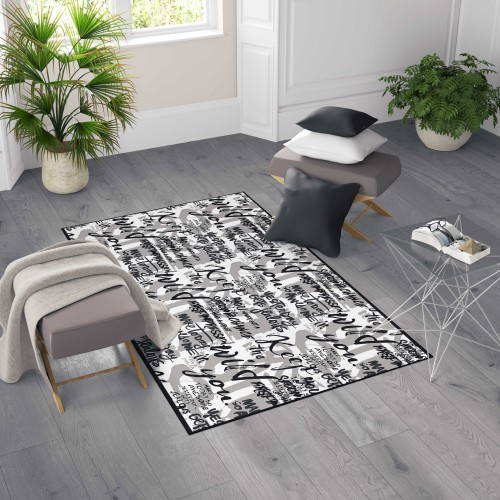 ALFOMBRA MODERNA HD FANTASY habitación y sala de estar ESCRITO letras modernas
