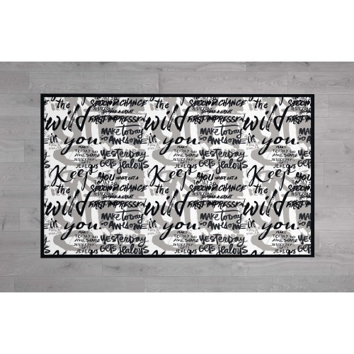 MODERN HD FANTASY RUG room and living room WRITTEN modern lettering