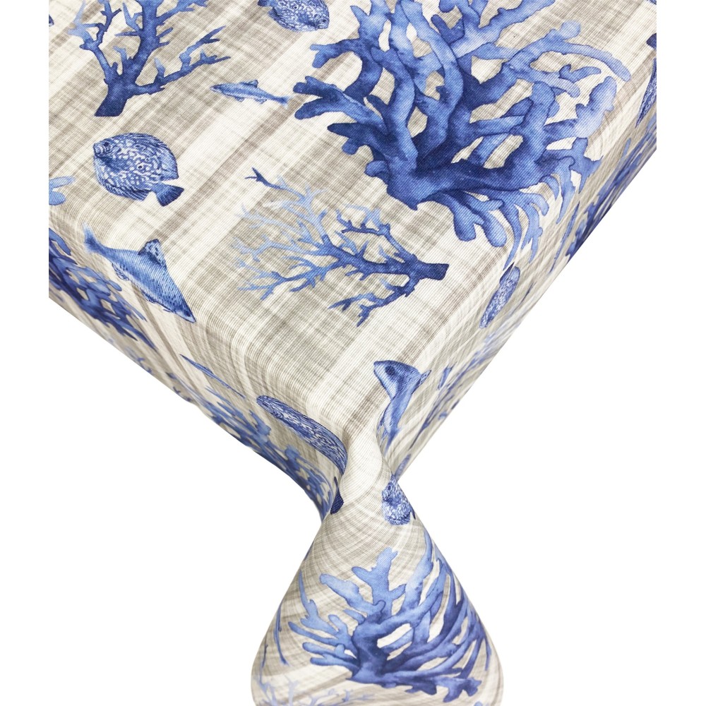NAPPE RÉSISTANTE AUX TACHES RESINATA TORINO POISSON DE MER Mer bleu mer