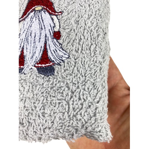 SET Towels TIROLO Tyrolean ELFI ELFO grey in pure cotton