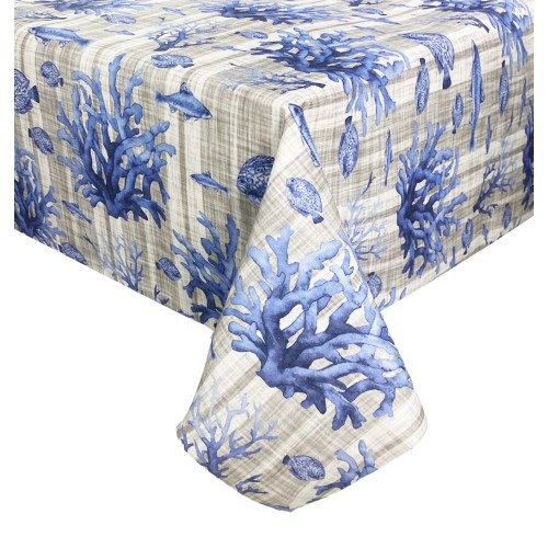 COTTON TABLECLOTH sea FISH sea BLUE sea