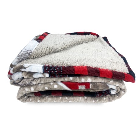 PLAID en soft SHERPA FLEECE...