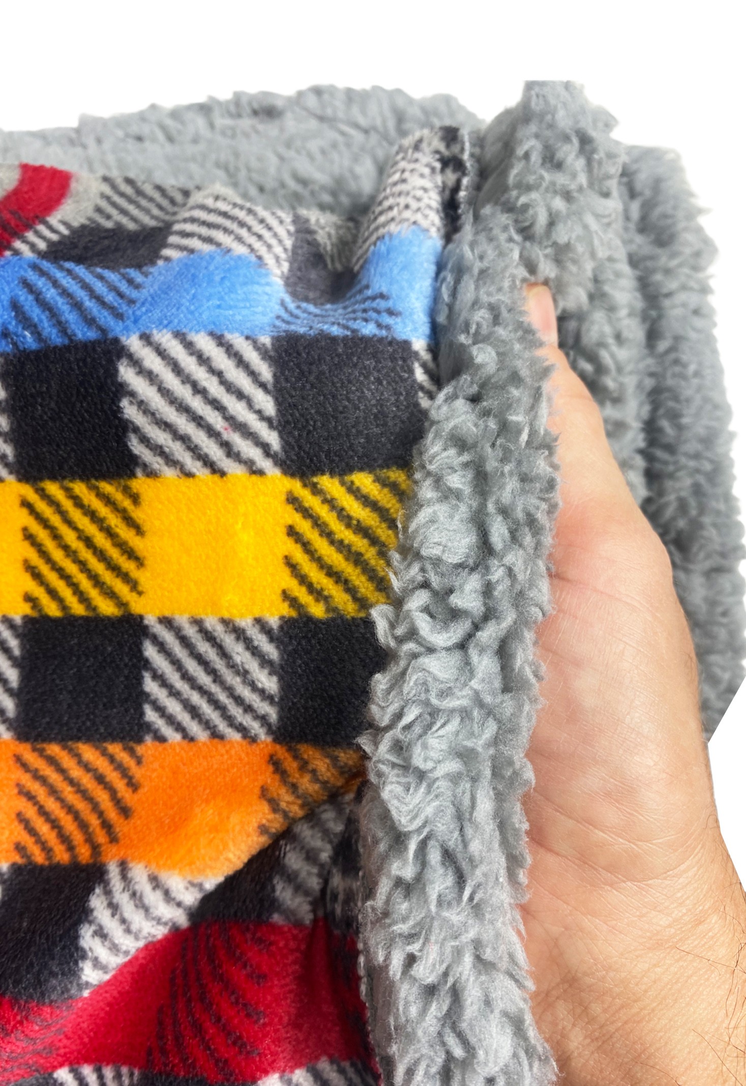 Coperta In Pile Sherpa SOCHOW 220x240 Cm - Doppio Strato, Super Morbida, Grigio Rosa