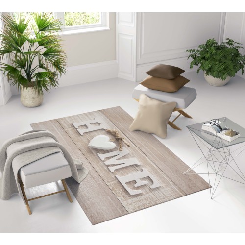 ALFOMBRA FANTASY HD dormitorio y sala de estar modernos SHABBY CHIC HOME corazón blanco